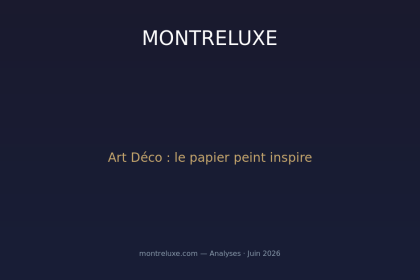 Le papier peint et la montre : l'Art Déco s'invite dans l'horlogerie 2026