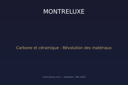 Carbone, céramique et forged carbon : la révolution silencieuse des matériaux dans la haute horlogerie