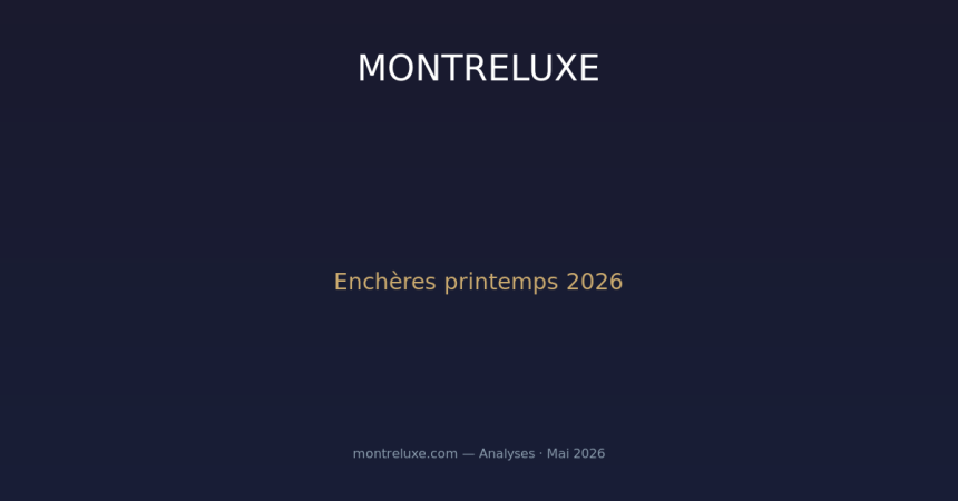 Enchères de printemps 2026 : records, stars et nouvelles tendances du marché horloger de collection