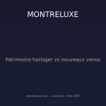 Manufactures historiques vs nouveaux venus : la bataille du patrimoine horloger