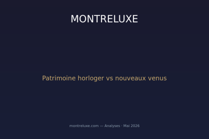 Manufactures historiques vs nouveaux venus : la bataille du patrimoine horloger