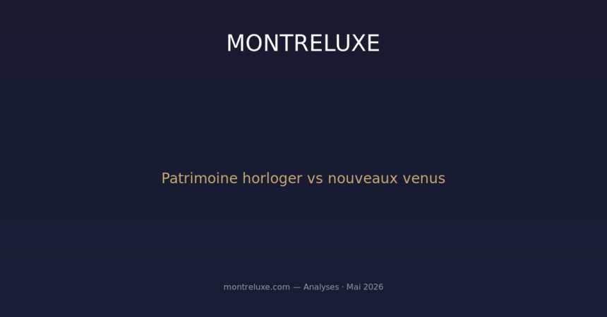 Manufactures historiques vs nouveaux venus : la bataille du patrimoine horloger
