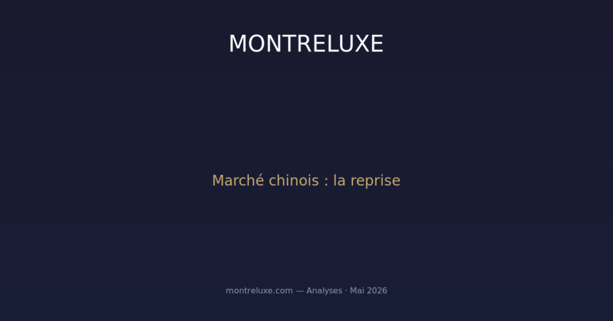 Le marché chinois du luxe en 2026 : reprise fragile ou nouveau départ ?