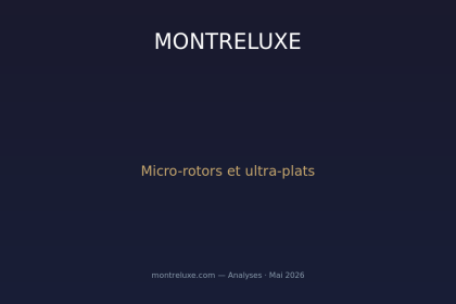 Micro-rotors et montres ultra-plates : la nouvelle course à la finesse