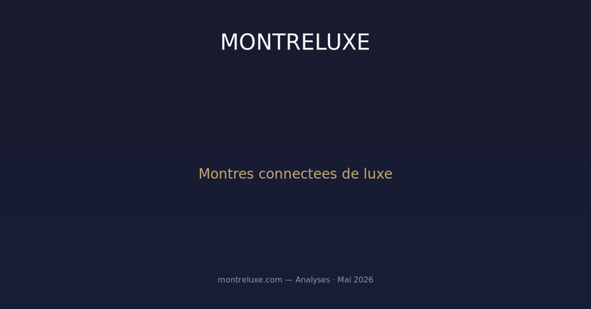 Montres connectees de luxe : comment TAG Heuer, Frederique Constant et Garmin gravitent le marche hybride