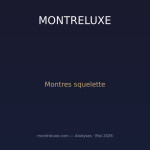 Montres squelette : l'art de la maîtrise du vide dans la haute horlogerie contemporaine