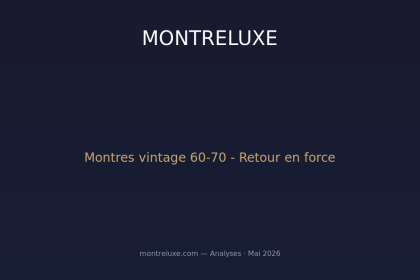 Montres vintage : comment les années 60 et 70 ont conquis le marché de la collection en 2026