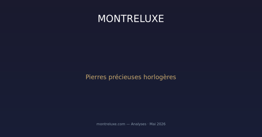 Pierres précieuses et haute joaillerie horlogère : le nouvel âge d'or