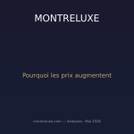 Pourquoi le prix des montres suisses augmente de 5 à 15% chaque année