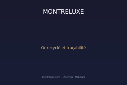 Recyclage de l'or et traçabilité : comment l'horlogerie de luxe devient (vraiment) responsable