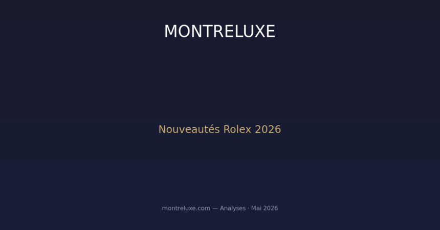 Nouveautés Rolex 2026 : analyse stratégique des dernières sorties de la couronne