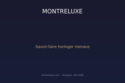 Le savoir-faire horloger menace : enquete sur la formation des metiers de la main en Suisse