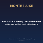 Featured image for Ball Watch × Snoopy : la collaboration inattendue qui fait sourire l'horlogerie — MontreLuxe