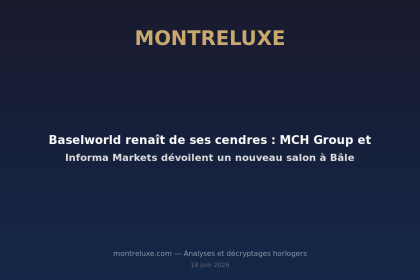 Featured image for Baselworld renaît de ses cendres : MCH Group et Informa Markets dévoilent un nouveau salon à Bâle — MontreLuxe