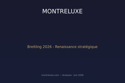 Breitling 2026 : renaissance stratégique et repositionnement face à la concurrence suisse