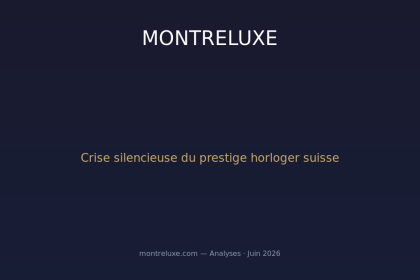 La crise silencieuse du prestige horloger suisse