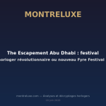 Featured image for The Escapement Abu Dhabi : festival horloger révolutionnaire ou nouveau Fyre Festival ? — MontreLuxe