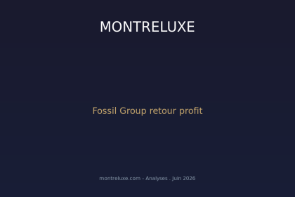 Fossil Group UK renoue avec les profits : la restructuration qui redessine l avenir du geant americain