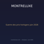 Guerre des prix horlogers juin 2026 : le grand panorama des hausses et des gels