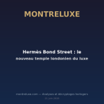 Featured image for Hermès Bond Street : le nouveau temple londonien du luxe — MontreLuxe