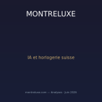 Intelligence artificielle et horlogerie : la révolution discrète qui transforme les ateliers suisses