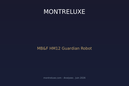 MB&F HM12 Guardian : quand le robot de 38 cm devient une sculpture horlogere a tourbillon volant