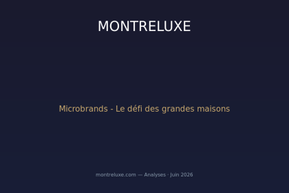Microbrands horlogères : la nouvelle vague qui défie les grandes maisons en 2026
