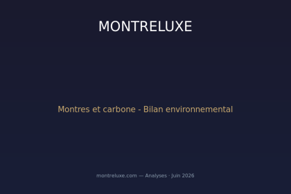 Montres et carbone : le vrai bilan environnemental de l'horlogerie en 2026