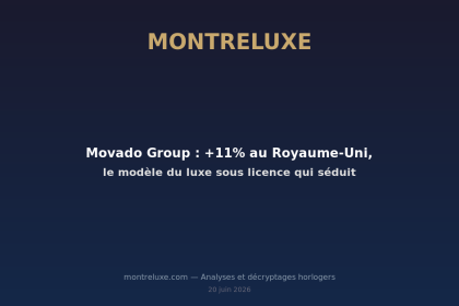 Featured image for Movado Group : +11% au Royaume-Uni, le modèle du luxe sous licence qui séduit — MontreLuxe