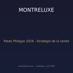 Patek Philippe 2026 : la stratégie de la rareté à l'épreuve du marché