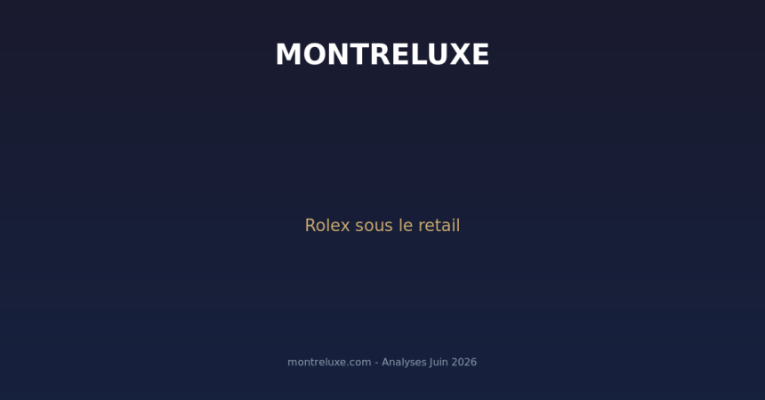 Featured image for Fin de la flippe : 5 Rolex qui se vendent sous le prix boutique — la normalisation du marche seconda