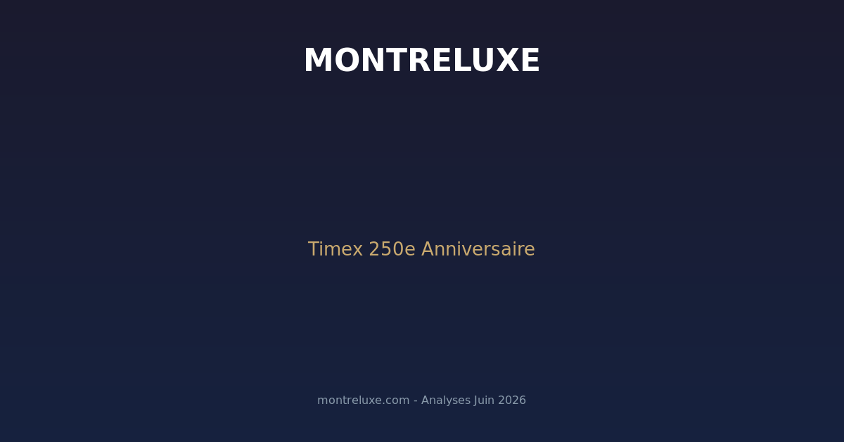 Featured image for Timex × 250e anniversaire de l'Amérique : le pari patriotique qui redessine l'entrée de gamme améric