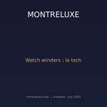 Watch winders 2026 : la technologie au service des montres automatiques