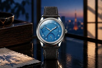 Kurono Tokyo Calendrier Saxe Blue, photographie éditoriale basée sur le produit officiel
